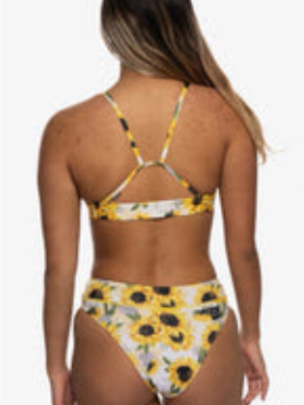 Jolyn Clothing Yellow Sunflower Print Bikini